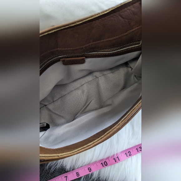 Rarely used Brown leather shoulder bag. - Picture 6 of 10